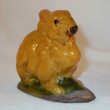 Beautiful Shooner Contemporary Redware Small Glazed Bunny or Rabbit