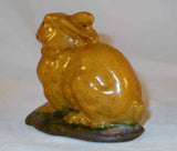 Beautiful Shooner Contemporary Redware Small Glazed Bunny or Rabbit
