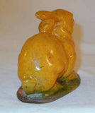 Beautiful Shooner Contemporary Redware Small Glazed Bunny or Rabbit