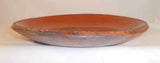 Beautiful 1999 Greg Shooner Redware Brown Pie Plate Green Fish Slip Decoration