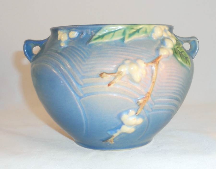 Roseville Pottery, Small cheapest Blue Jardiniere