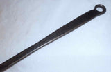 Antique Forged Wrought Iron Long Handled Copper Rivetted Spatula W/ Hanging Loop