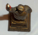 Antique Cast Iron Gold Colored Still Penny Bank Statue of Liberty By AC Williams