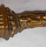 Antique Cast Iron Gold Colored Still Penny Bank Statue of Liberty By AC Williams