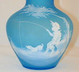 Mary Gregory Glass Vase