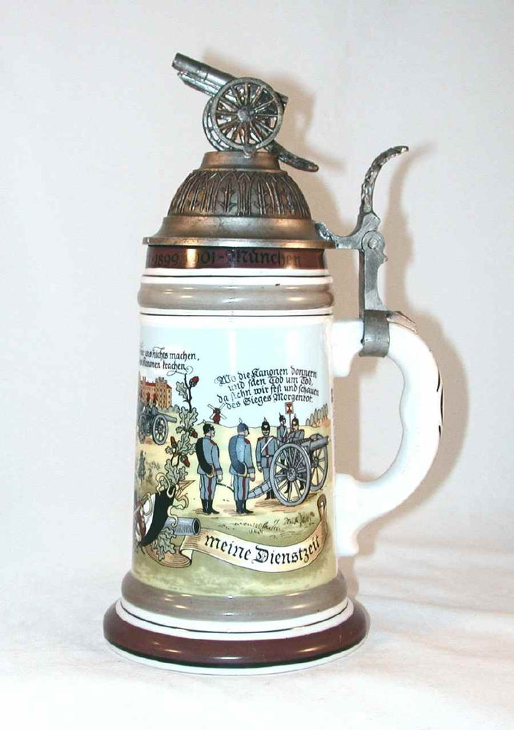 Vintage German Rathaus Staatsoper Metal Flip Lid online Stein