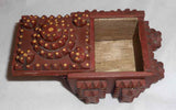 2001 Tim Strawser Tramp Art Style Wood Painted Primitive Folk Art Box Slide Lid