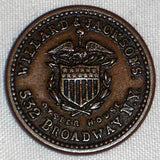 1863 Civil War Fuld 630CI-4a Token Willard & Jacksons Oyster House NYC R7 XF+