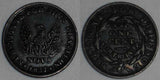1837 Hard Times Copper Token Shin Plasters Phoenix Rising From Flames HT #57 XF