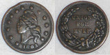 1863 Patriotic Civil War Copper Token French Liberty Head Union For Ever F 6/268