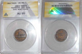 1863 Copper Patriotic Civil War Token US Capitol Army & Navy Fuld 233/312a AU 55