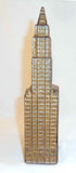 Antique Gold Colored Cast Iron Still Penny Bank Woolworth Building By Kenton US