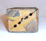 Antique Gold Colored Cast Iron Still Penny Bank Woolworth Building By Kenton US