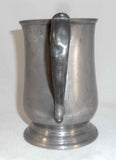 Antique 19th Century English Pewter Pint Tankard or Mug Charles Bentley London