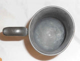 Antique 19th Century English Pewter Pint Tankard or Mug Charles Bentley London
