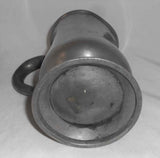 Antique 19th Century English Pewter Pint Tankard or Mug Charles Bentley London