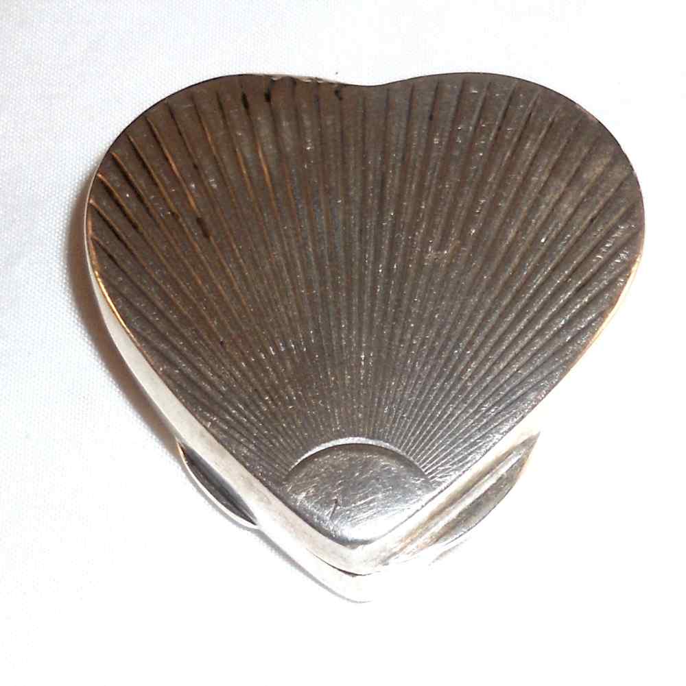 Vintage Tiffany & Co. Small Sterling Silver Heart Shaped Box