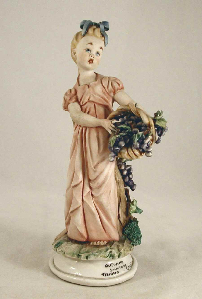Beautiful Porcelain Figurine Tiziano Galli Capodimonte Italy Young