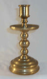 Antique Thick and Heavy Brass Continental Bell Metal Candlestick Holder