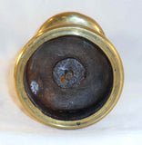 Antique Thick and Heavy Brass Continental Bell Metal Candlestick Holder