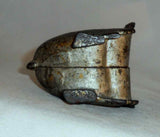 Antique Figural Cast Iron Silver Colored Still Penny Bank Small Turkey Standing