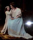 Antique Colored Lithograph Seated Woman & Child Under Glass Ullman Mfg. Co. NY