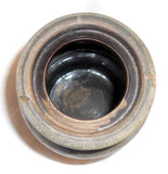 Antique Stoneware Tall Jar Salt Glazed Blue Letters A.P. Donaghho Parkersburg WV