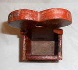 Antique Primitive Wood Hanging Wall Box Dovetailed Construction Original Finish