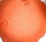 1983 Oley Valley PA Small Redware Dish Sgraffito Bird Tulips Design G. Yoder