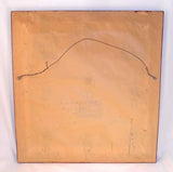 1971 Marjorie Yoder Framed Pennsylvania Dutch Folk Art Theorem Rooster Standing