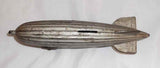 Rare Antique Cast Iron Still Penny Bank Graf Zeppelin Pull Toy on Wheels
