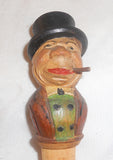 3 Figural Bottle Stoppers Corks Two Men Wearing Hats & Third Man with Mustache