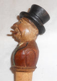 3 Figural Bottle Stoppers Corks Two Men Wearing Hats & Third Man with Mustache