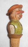 3 Figural Bottle Stoppers or Corks 2 Men Wearing Hats Woman Wearing Head Scarf