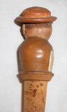 3 Figural Bottle Stoppers or Corks 2 Men Wearing Hats Woman Wearing Head Scarf