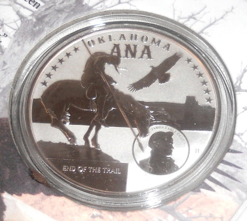 2025 World's Fair Of Money Proof One Dollar Coin with Three Signatures Artist, Creator, and ANA President No. 966 of 1250