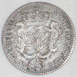 1742 Austria Silver Coin Quarter Thaler Empress Maria Theresa Facing Right XF+