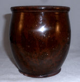 Antique Manganese & Lead Glazed Redware Apple Butter Crock or Storage Jar SE PA