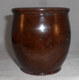 Antique Manganese & Lead Glazed Redware Apple Butter Crock or Storage Jar SE PA