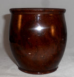 Antique Manganese & Lead Glazed Redware Apple Butter Crock or Storage Jar SE PA