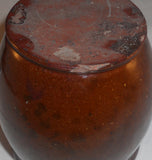 Antique Manganese & Lead Glazed Redware Apple Butter Crock or Storage Jar SE PA