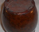 Antique Manganese & Lead Glazed Redware Apple Butter Crock or Storage Jar SE PA