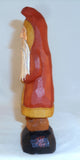 1994 Hand Carved & Painted Wood Falk Art Santa Figurine By Jonathan Bastian