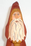 1994 Hand Carved & Painted Wood Falk Art Santa Figurine By Jonathan Bastian