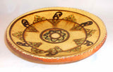 2008 Turtlecreek Turtle Creek Potters Redware Slip Decorated Plate By Betty Lou