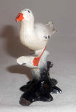 Vintage Cast Iron Figural Painted Bottle Opener Seagull Standing on Perch