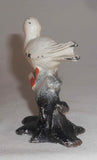 Vintage Cast Iron Figural Painted Bottle Opener Seagull Standing on Perch