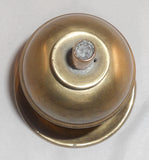 Antique Small Weighted Brass Fluid Lamp Ball-shaped Reservoir & Round Tray Base