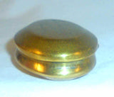 Antique English Brass Snuffbox with Hinged Lid James Brindley Esq. Winchester