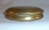 Antique English Brass Snuffbox with Hinged Lid James Brindley Esq. Winchester